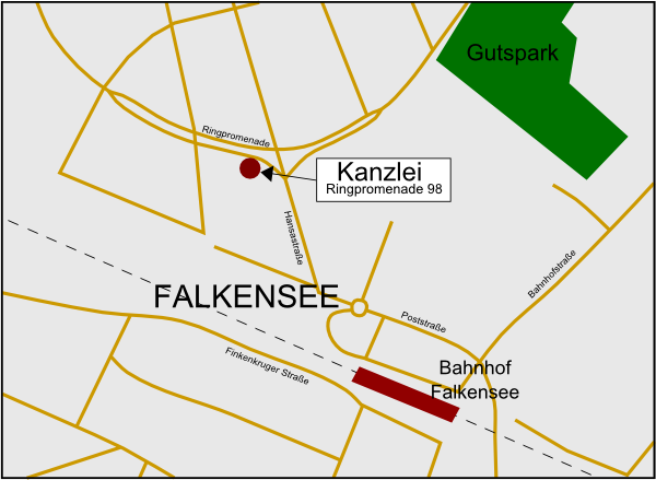 Karte Falkensee Zentrum
